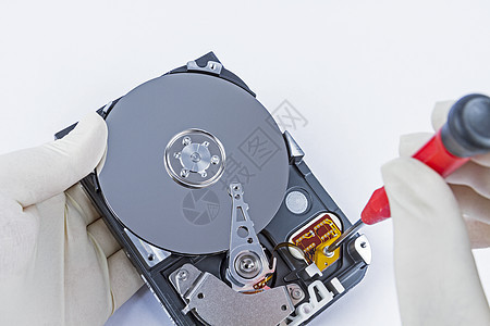 具有硬盘开张技术员螺丝媒体电脑数据计算机部分圆圈电子技术宏观图片