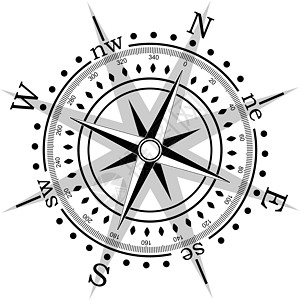 矢量指南针玫瑰星星地理海洋勘探圆圈图学白色插图领导图片