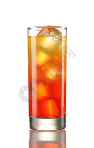 龙舌兰太阳升起鸡尾酒反射苏打热带白色酒精糖浆果汁食物玻璃橙子图片