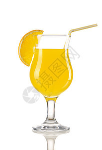 鸡尾酒苏打酒精橙子白色反射食物玻璃糖浆果汁热带图片