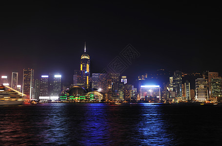夜里香港市风景场景建筑学城市街道摩天大楼市中心建筑旅行天际商业图片