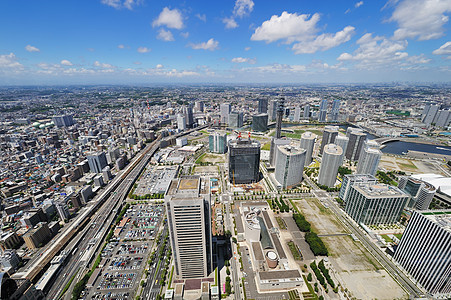 横滨市风景天空商业建筑学城市旅行场景街道市中心天际摩天大楼图片