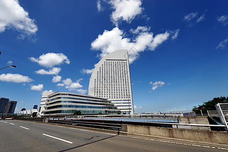 横滨市风景天际市中心商业建筑街道景观场景旅行建筑学城市图片