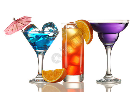 热带热带鸡尾酒苏打白色橙子食物果汁紫色茶点反射糖浆酒精图片