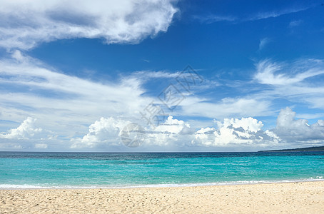 美丽的海滩荒野蓝色冲浪处女风景海浪边缘海岸线旅行假期图片