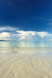 美丽的海滩海洋海浪蓝色荒野海岸线热带处女冲浪旅行海景图片