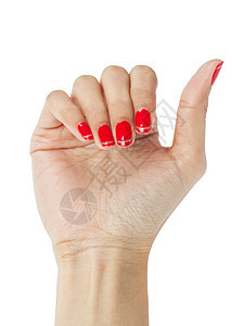 妇女用指甲修指甲的手卫生皮肤治疗手指抛光美甲身体奢华温泉女孩图片