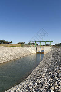水分改水运河龙门架水闸流动运河水库灌溉图片