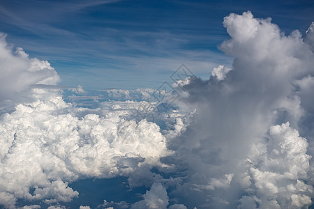 云层气氛白色高层鸟瞰图多云天气空气云景天堂对流图片