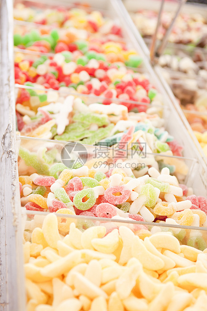 市场上销售的甜食杂食图片