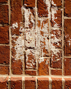 古老肮脏的红砖墙背景检查黏土石墙橙子石头砖墙建筑石工房子历史建筑学图片