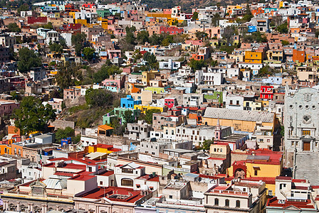 墨西哥瓜纳华托的多彩建筑图片