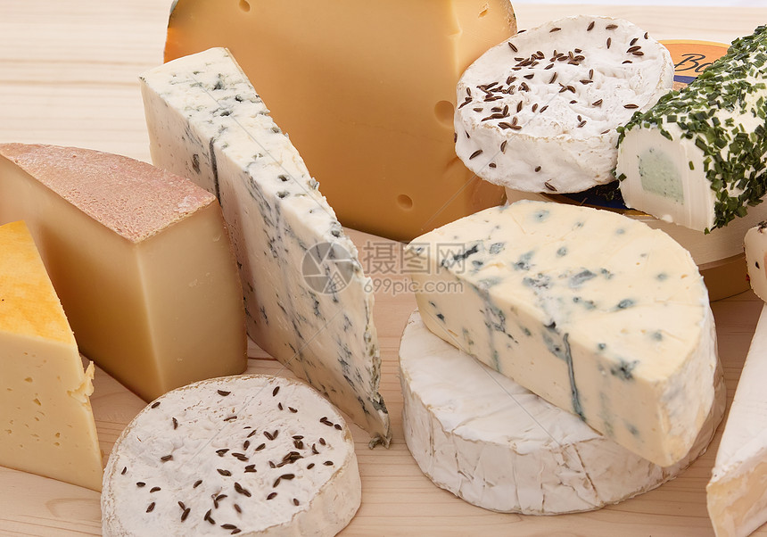 奶酪奶油香草模具蓝色图片