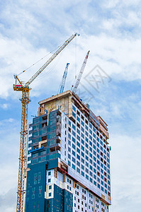 高楼建筑建筑工地窗户多层建筑学甲板抵押职场工程光束脚手架套管图片