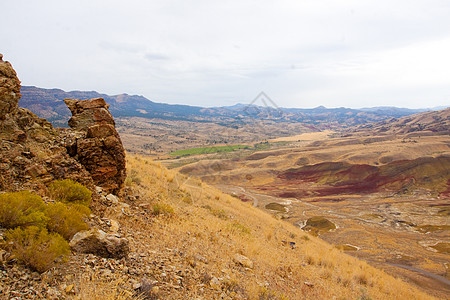 油漆山丘石层山岗水平图像化石岩石悬崖峡谷美丽土地高清图片