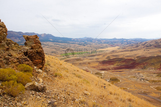 油漆山丘石层山岗水平图像化石岩石悬崖峡谷美丽土地图片