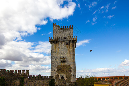 古代贝贾城堡 天空 葡萄牙图片