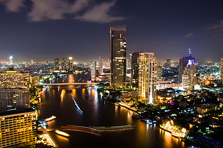 泰国曼谷夜市城市生活财产大厦酒店风景建筑景观街道城市图片