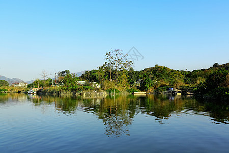 湿地码头远景荒野旅行风景森林地平线海岸支撑大湖图片