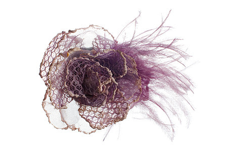 紫织花花卷曲风格配饰纺织品手工数字丝绸材料宏观织物图片