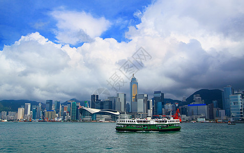 香港海港海洋文化金融中心办公室场景市中心商业港口景观图片