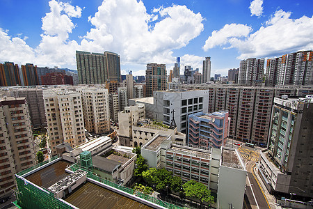 香港市市区商业景观蓝色旅行建筑树木城市日落海滩天际图片