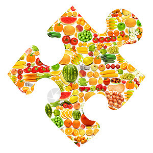 由各种水果和蔬菜制成的硅板橘子洋葱黄瓜拼贴画杏子柚子胡椒收藏香蕉菠萝图片