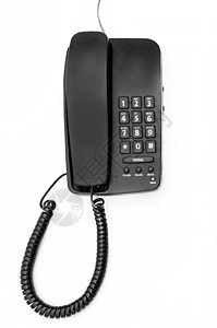 服务台电话白色桌子固定电话速度塑料扩音器商业电缆拨号按钮图片