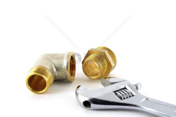 可调整的抽水器和水管配件车削插座治具白色管道合金卫生扳手工程螺纹图片