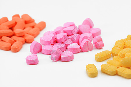 维生素C橙子医疗药品保健胶囊黄色医学粉色生活方式背景图片