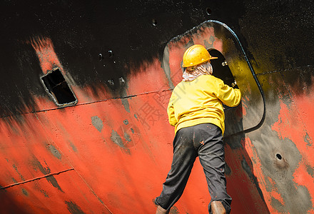 造船工人船厂工作修理码头水平乘客柱子工业男人工作服图片