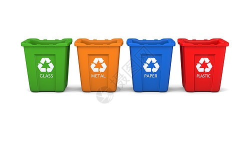 套回收垃圾箱符号环境垃圾玻璃回收站绿色金属塑料生态插图图片
