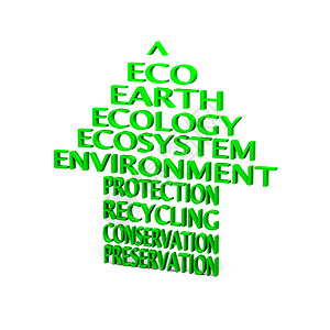 生态箭头绿色环境回收插图背景图片