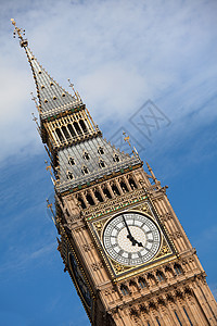 伦敦Elizabeth塔地标建筑学天空历史纪念碑首都议会蓝色吸引力英语图片