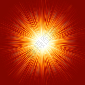 恒星爆发红火和黄火 EPS 8辉光光束闪光黄色白色辐射激光耀斑爆破火花图片