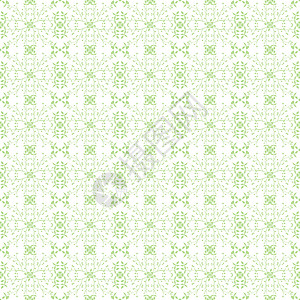 无缝花纹白色墙纸条纹绿色叶子绘画插图背景图片