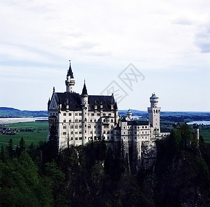 德国新施旺斯坦城堡历史性建筑学图片