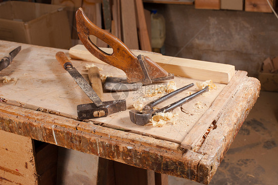 旧工具木制品精神制造商工匠工艺木头锤子职场静物工作台图片