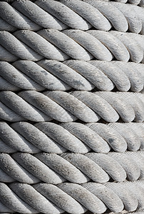 旧海绳 纹理和背景灰色绳索材料细绳安全编织螺旋力量水平墙纸图片