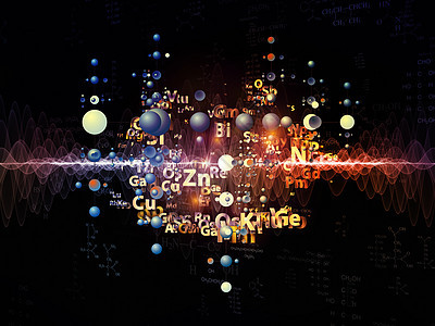 化学背景作品墙纸粒子元素原子插图实验室公式设计科学图片