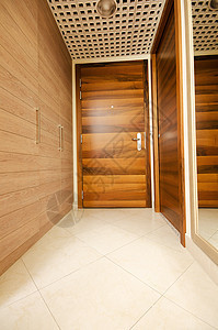 现代内地的门木头入口房子出口地面锁孔框架白色房间自由图片