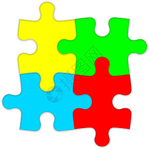 背景矢量 I 说明jigsaw 拼图正方形玩具游戏战略挑战空白插图团队解决方案爱好图片