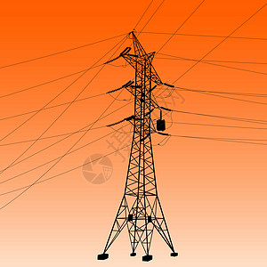 高压电线的休眠工业变压器力量接线网络建造插图危险电气基础设施图片