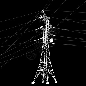高压电线的休眠力量插图危险基础设施工程金属电源线变压器网络接线图片