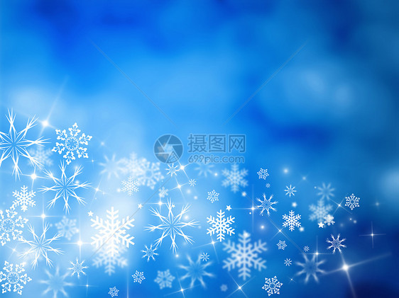 x马卡卡庆典墙纸镜框蓝色季节框架仪式白色雪花风格图片