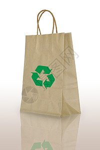 纸袋零售回收购物生态插图包装店铺市场折叠环境图片
