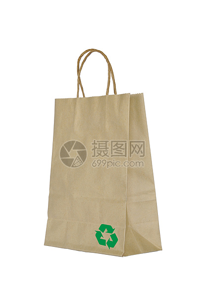 纸袋剪裁零售插图包装市场店铺折叠购物回收生态图片