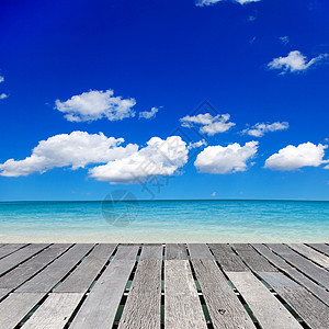 海 海晴天海景海岸海洋天空太阳海浪放松热带蓝色图片