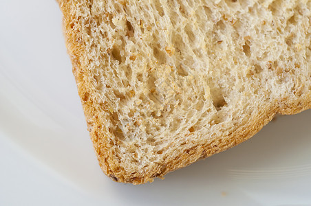 整个小麦面包脆皮棕色白色食物饮食硬皮小吃美食早餐图片