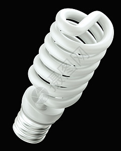 孤立的节能灯泡生态环境绿色管子技术白炽灯储蓄者储蓄白色创新图片